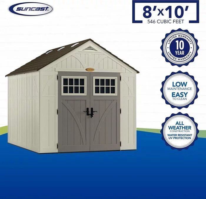suncast bms8100 8′ x 10′ tremont storage shed suncast bms8100 8′ x 10′ tremont storage shed