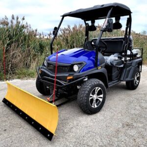 400cc gvx gas golf cart utv 4×4 with snow plow & rear flip seat – all wheel drive atv