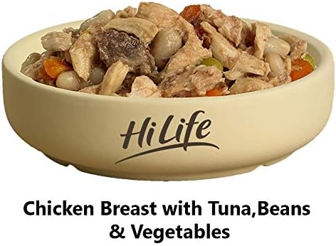 hilife it's only natural wet dog food the luxury wholesome hamper with chicken breast, tuna, salmon, beef, vegetables, multipack of 36 pouches x 100g hilife it's only natural wet dog food the luxury wholesome hamper with chicken breast, tuna, salmon, beef, vegetables, multipack of 36 pouches x 100g