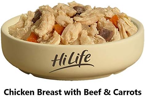 hilife it's only natural wet dog food the luxury wholesome hamper with chicken breast, tuna, salmon, beef, vegetables, multipack of 36 pouches x 100g hilife it's only natural wet dog food the luxury wholesome hamper with chicken breast, tuna, salmon, beef, vegetables, multipack of 36 pouches x 100g