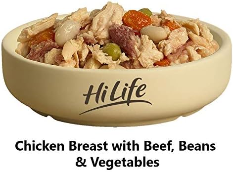 hilife it's only natural wet dog food the luxury wholesome hamper with chicken breast, tuna, salmon, beef, vegetables, multipack of 36 pouches x 100g hilife it's only natural wet dog food the luxury wholesome hamper with chicken breast, tuna, salmon, beef, vegetables, multipack of 36 pouches x 100g