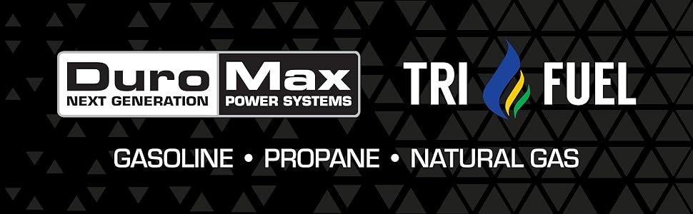 DuroMax 13000 Watt, Tri Fuel Portable Generator, w/ CO Alert Tri-Fuel