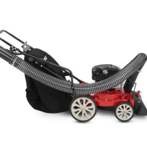 troy bilt 24 in. leaf vacuum head 1.5 in. chipping capacity gas powered chipper shredder vacuum with high rear wheels