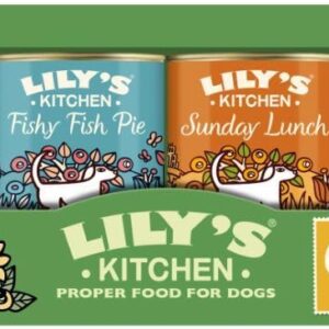 lily's kitchen natural adult wet dog food tins grain free recipe variety pack 12x400g
