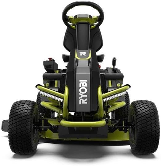 ryobi 38 inches 100 ah battery electric rear engine riding lawn mower model#: ry48111 ryobi 38 inches 100 ah battery electric rear engine riding lawn mower model#: ry48111