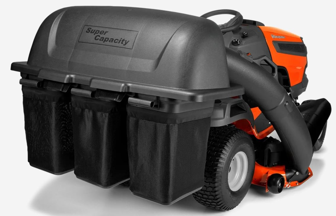husqvarna 591111301 triple bagger fits clearcut tractor ts 354xd husqvarna 591111301 triple bagger fits clearcut tractor ts 354xd