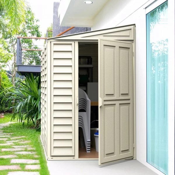 duramax 4ft x 8ft sidemate vinyl resin outdoor storage shed duramax 4ft x 8ft sidemate vinyl resin outdoor storage shed