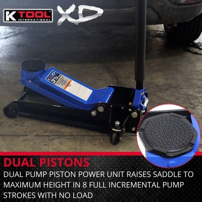 k tool heavy duty low profile 3.33 ton floor jack