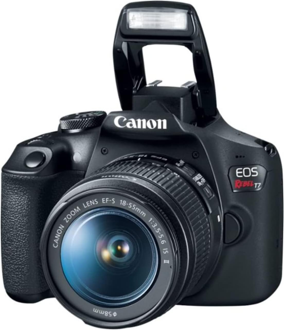 canon eos rebel t7 dslr camera with 18 55mm lens, 24.1mp sensor & built in wi‑fi canon eos rebel t7 dslr camera with 18 55mm lens, 24.1mp sensor & built in wi‑fi