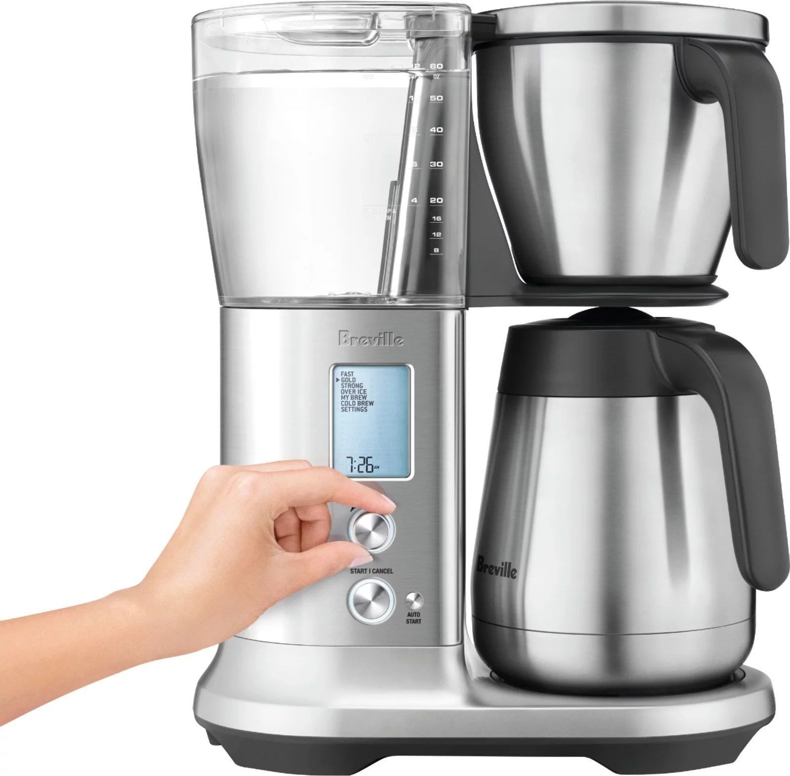 breville – the precision brewer thermal 12 cup coffee maker – brushed stainless steel breville – the precision brewer thermal 12 cup coffee maker – brushed stainless steel