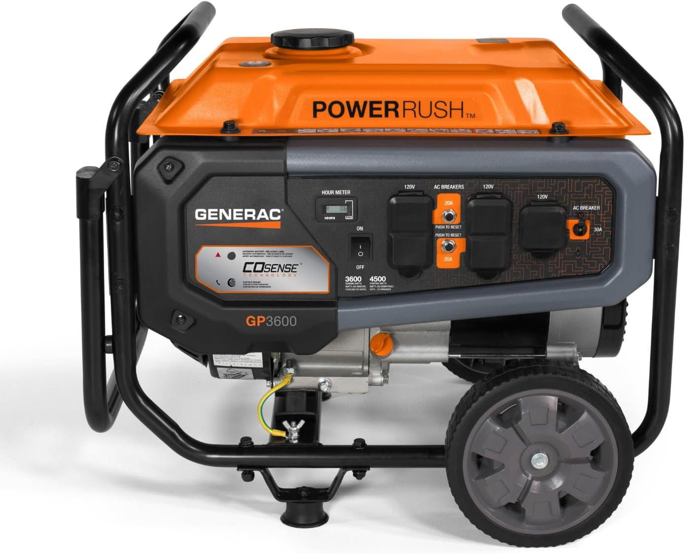 generac 8,125 starting watt portable gas generator – includes extension cord generac 8,125 starting watt portable gas generator – includes extension cord