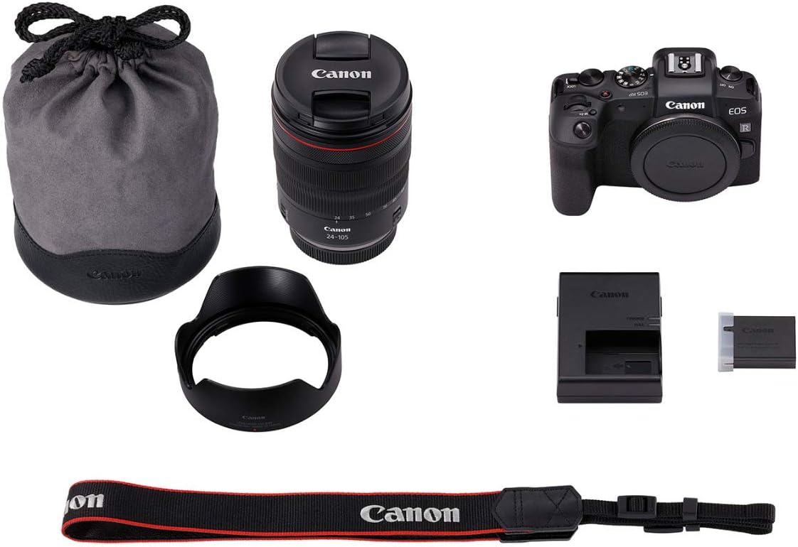 canon eos rp full frame mirrorless camera with rf 24 105mm f/4 7.1 is stm lens kit, black canon eos rp full frame mirrorless camera with rf 24 105mm f/4 7.1 is stm lens kit, black