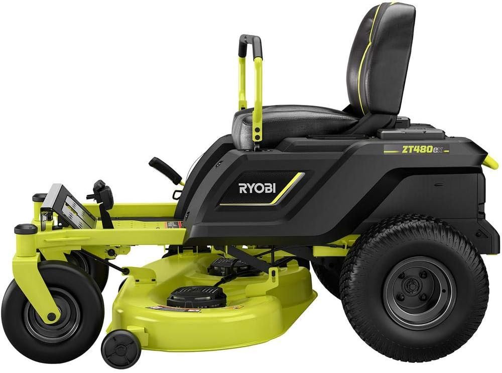ryobi 42 in. 100 ah battery electric riding zero turn mower ry48ztr100 ryobi 42 in. 100 ah battery electric riding zero turn mower ry48ztr100