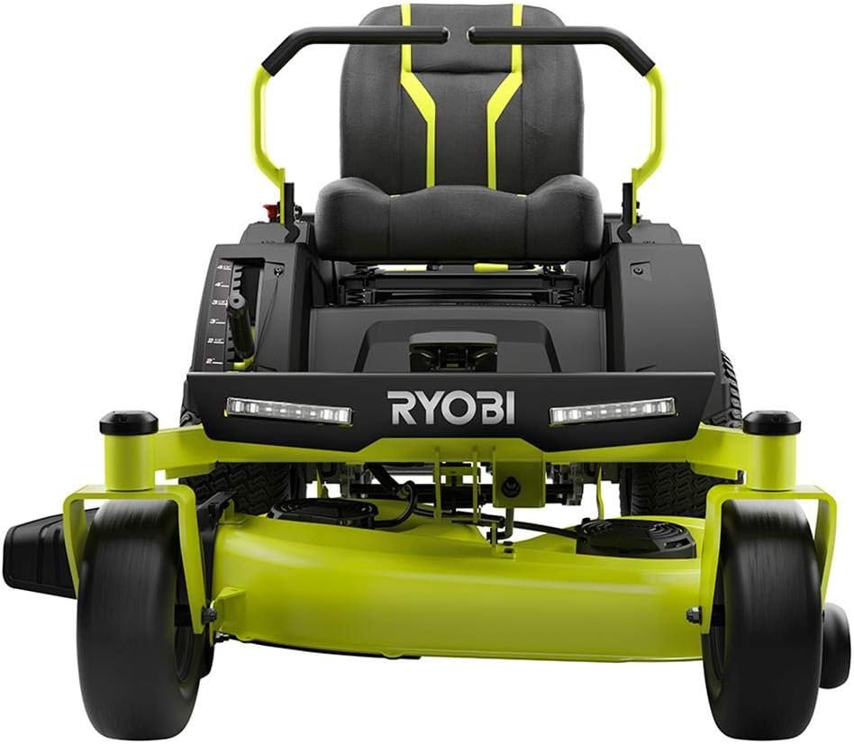 ryobi 42 in. 100 ah battery electric riding zero turn mower ry48ztr100 ryobi 42 in. 100 ah battery electric riding zero turn mower ry48ztr100