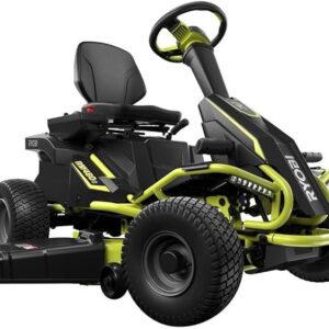 ryobi 38 inches 100 ah battery electric rear engine riding lawn mower model#: ry48111
