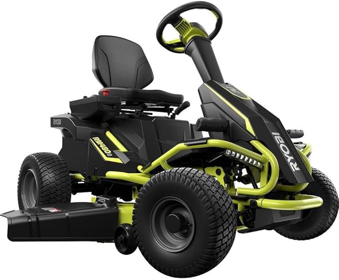 ryobi 38 inches 100 ah battery electric rear engine riding lawn mower model#: ry48111 ryobi 38 inches 100 ah battery electric rear engine riding lawn mower model#: ry48111