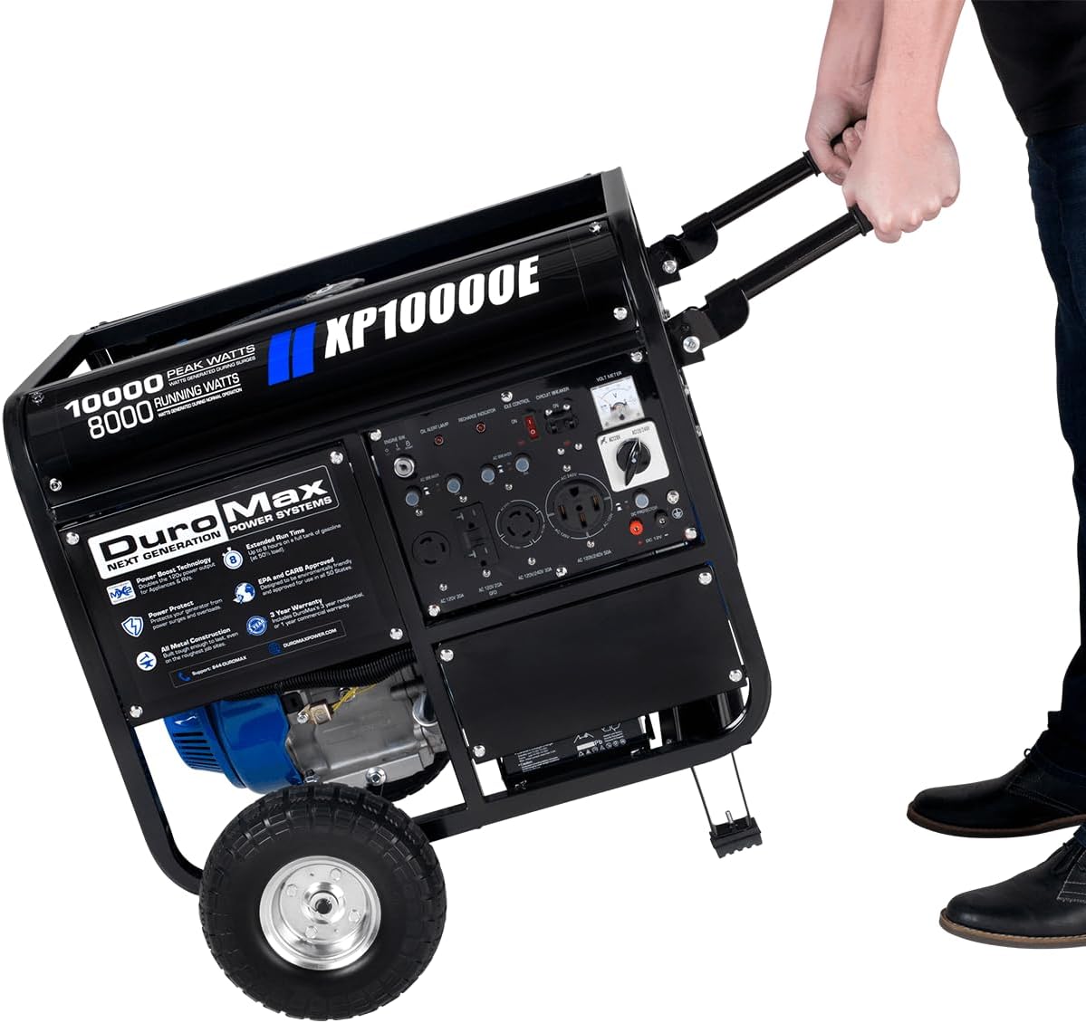 duromax xp13000eh 13,000 watt dual fuel portable generator – gas & propane, electric start duromax xp13000eh 13,000 watt dual fuel portable generator – gas & propane, electric start