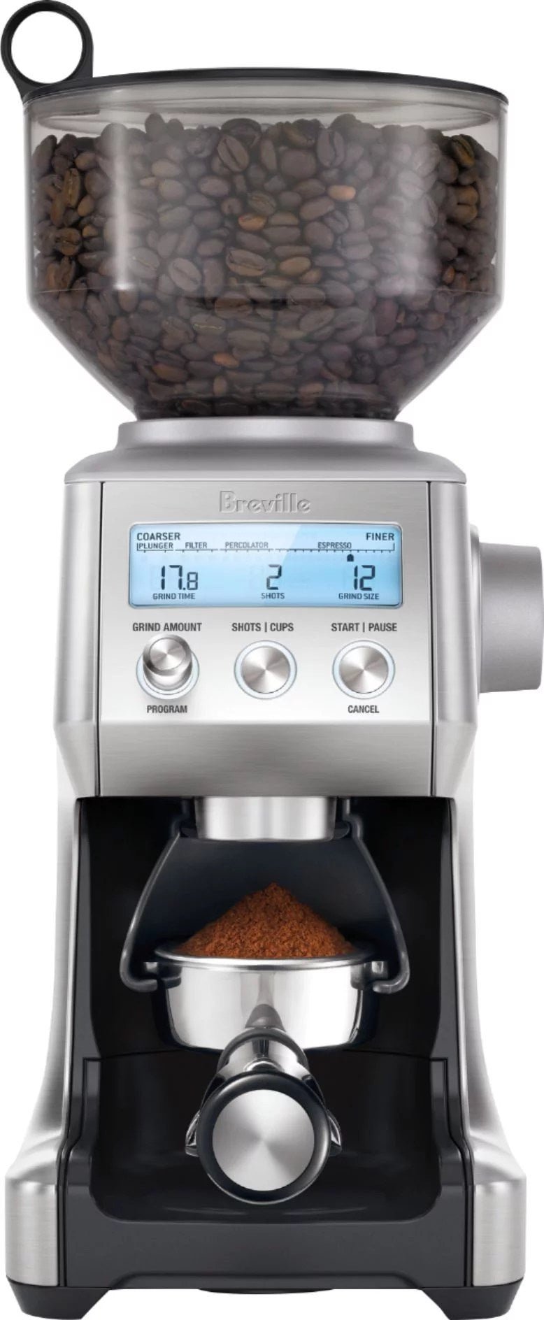 breville – the smart grinder pro 12 cup coffee grinder – stainless steel breville – the smart grinder pro 12 cup coffee grinder – stainless steel
