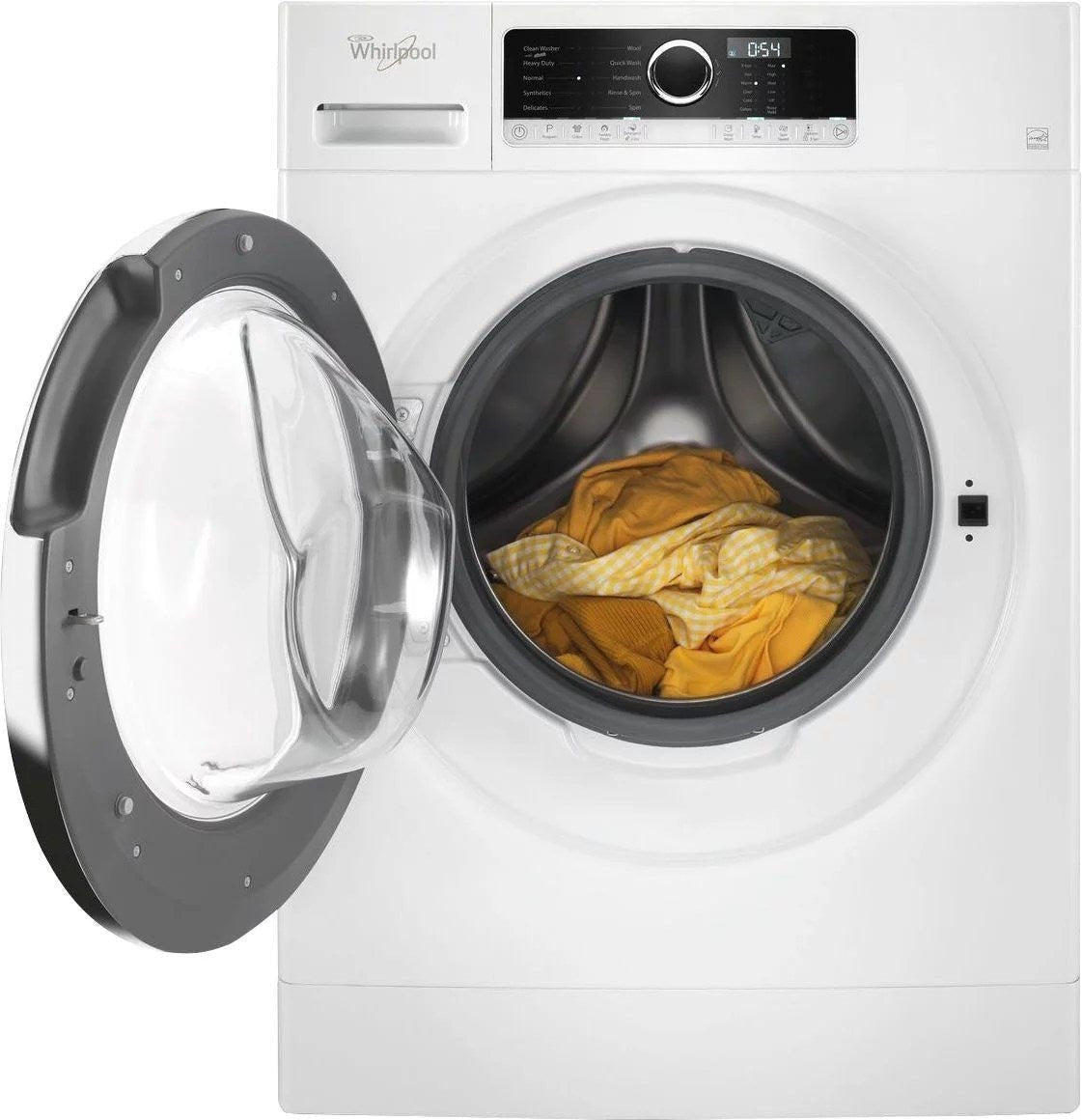 whirlpool – 2.3 cu. ft. high efficiency stackable front load washer with detergent dosing aid – white whirlpool – 2.3 cu. ft. high efficiency stackable front load washer with detergent dosing aid – white