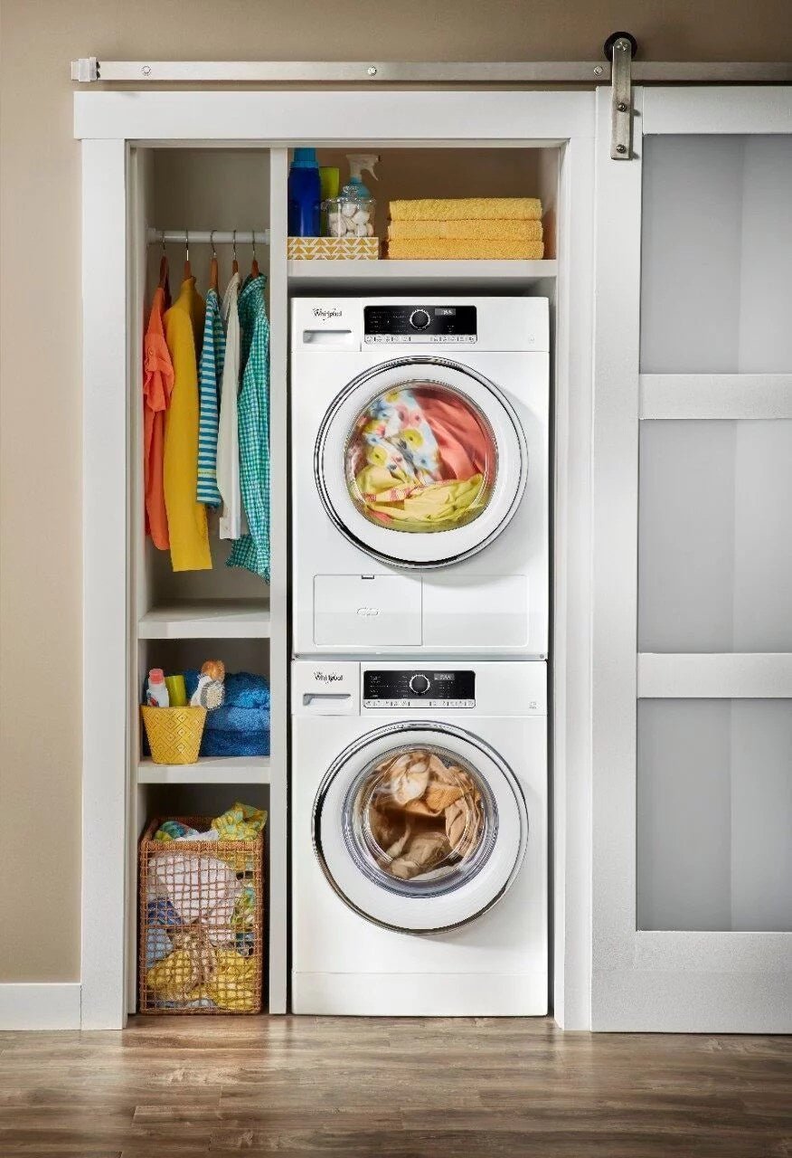 whirlpool – 2.3 cu. ft. high efficiency stackable front load washer with detergent dosing aid – white whirlpool – 2.3 cu. ft. high efficiency stackable front load washer with detergent dosing aid – white
