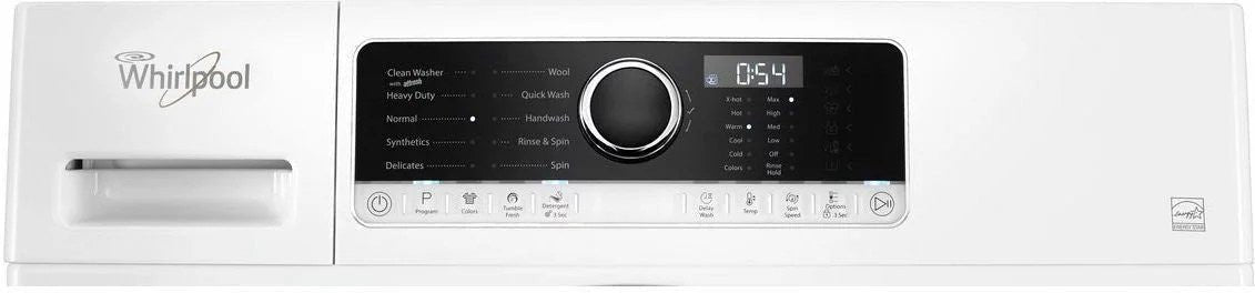 whirlpool – 2.3 cu. ft. high efficiency stackable front load washer with detergent dosing aid – white whirlpool – 2.3 cu. ft. high efficiency stackable front load washer with detergent dosing aid – white