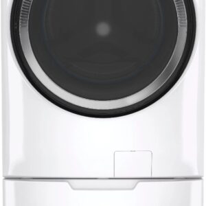 ge – 4.8 cuft high efficiency stackable smart front load washer w/ultrafresh vent system & microban antimicrobial technology – white on white