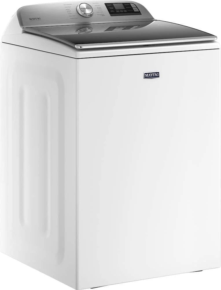 maytag – 5.3 cu. ft. high efficiency smart top load washer with extra power button – white maytag – 5.3 cu. ft. high efficiency smart top load washer with extra power button – white