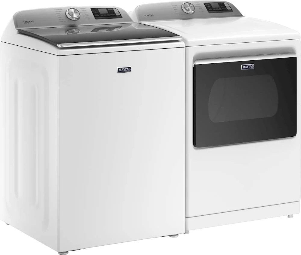 maytag – 5.3 cu. ft. high efficiency smart top load washer with extra power button – white maytag – 5.3 cu. ft. high efficiency smart top load washer with extra power button – white