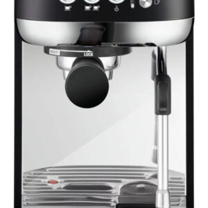 breville the bambino plus espresso machine, black truffle bes500btr1bus1