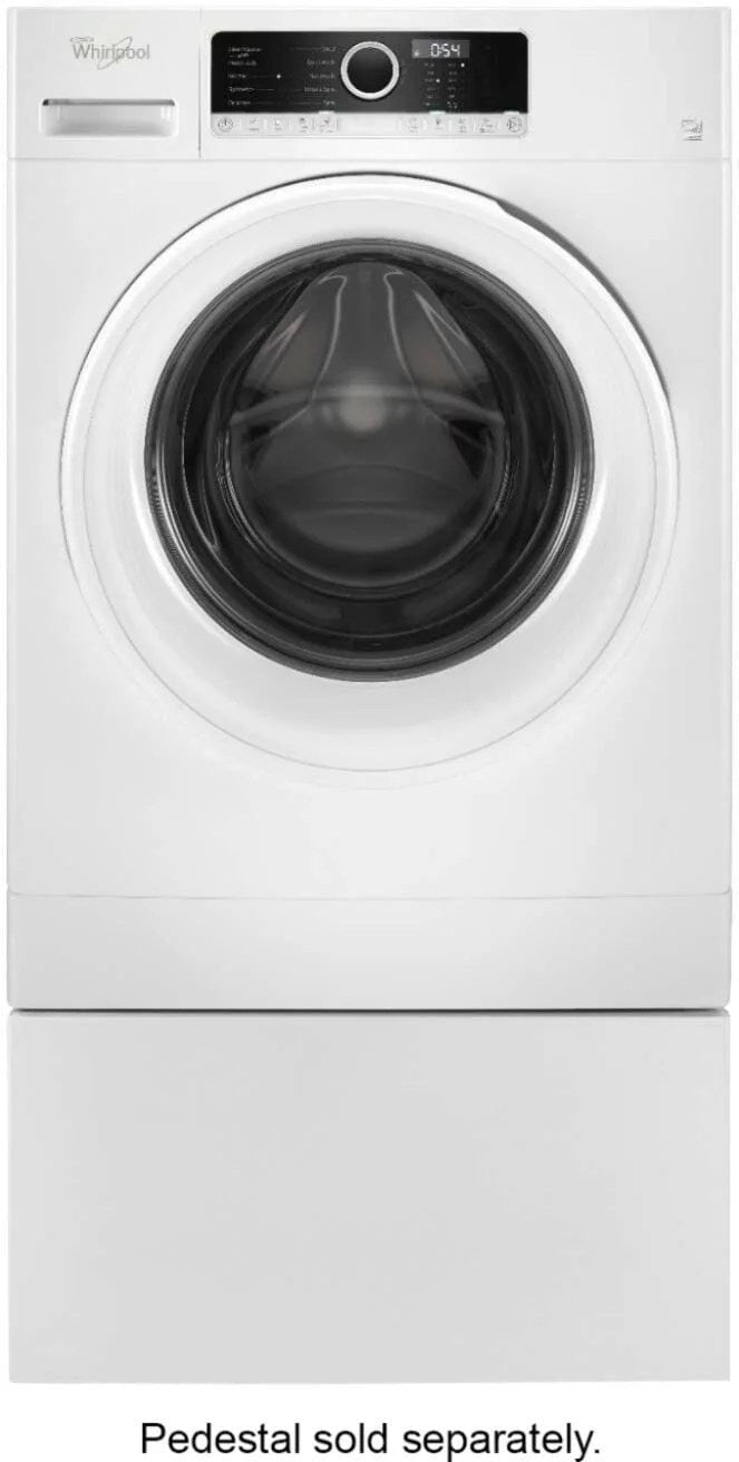 whirlpool – 1.9 cu. ft. high efficiency stackable front load washer with detergent dosing aid – white whirlpool – 1.9 cu. ft. high efficiency stackable front load washer with detergent dosing aid – white
