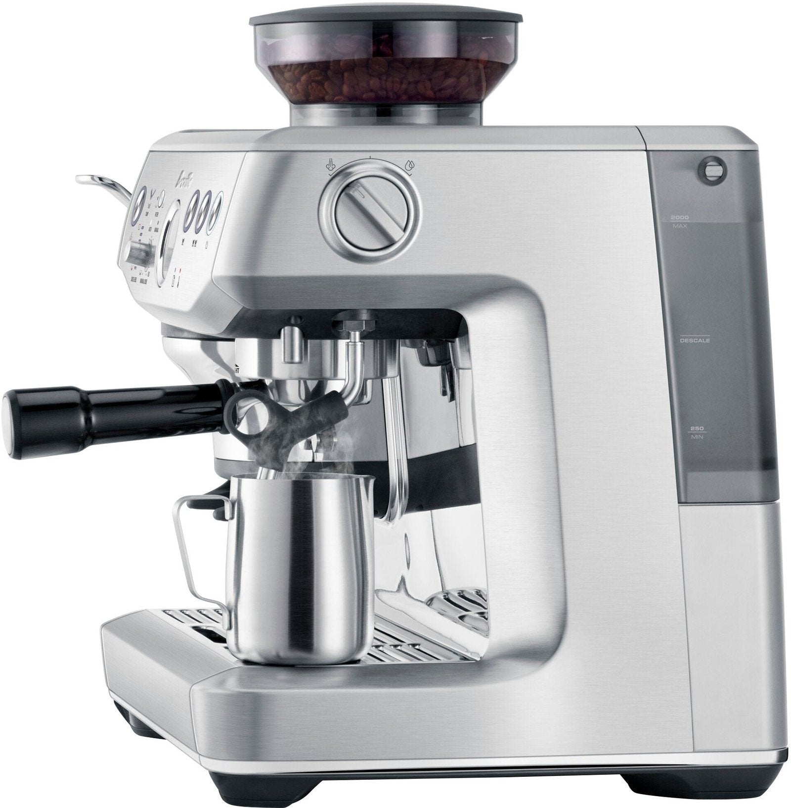 breville – the barista express impress espresso machine – brushed stainless steel breville – the barista express impress espresso machine – brushed stainless steel