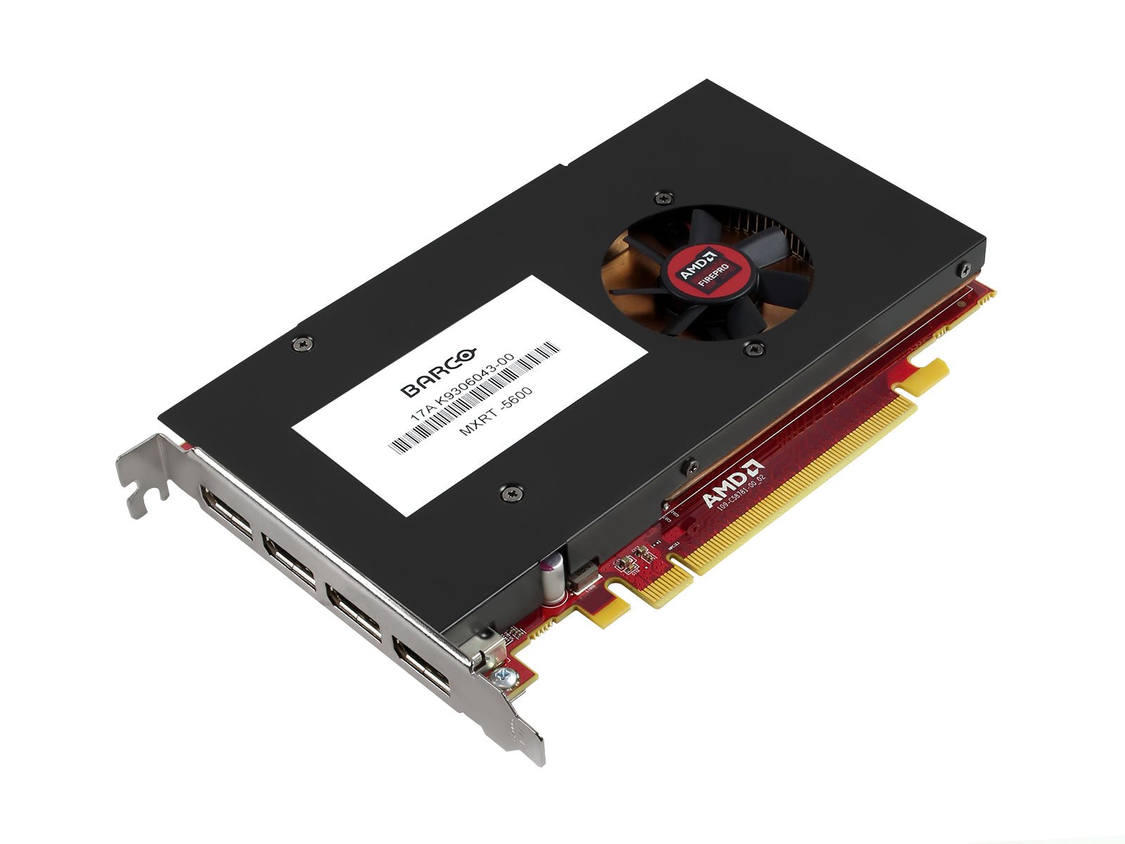 barco mxrt 5600 4gb quad head 4dp medical graphic card (k9306043)