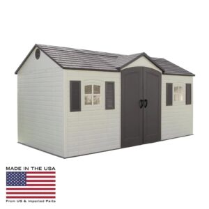 lifetime 15 x 8 ft. outdoor garden shed