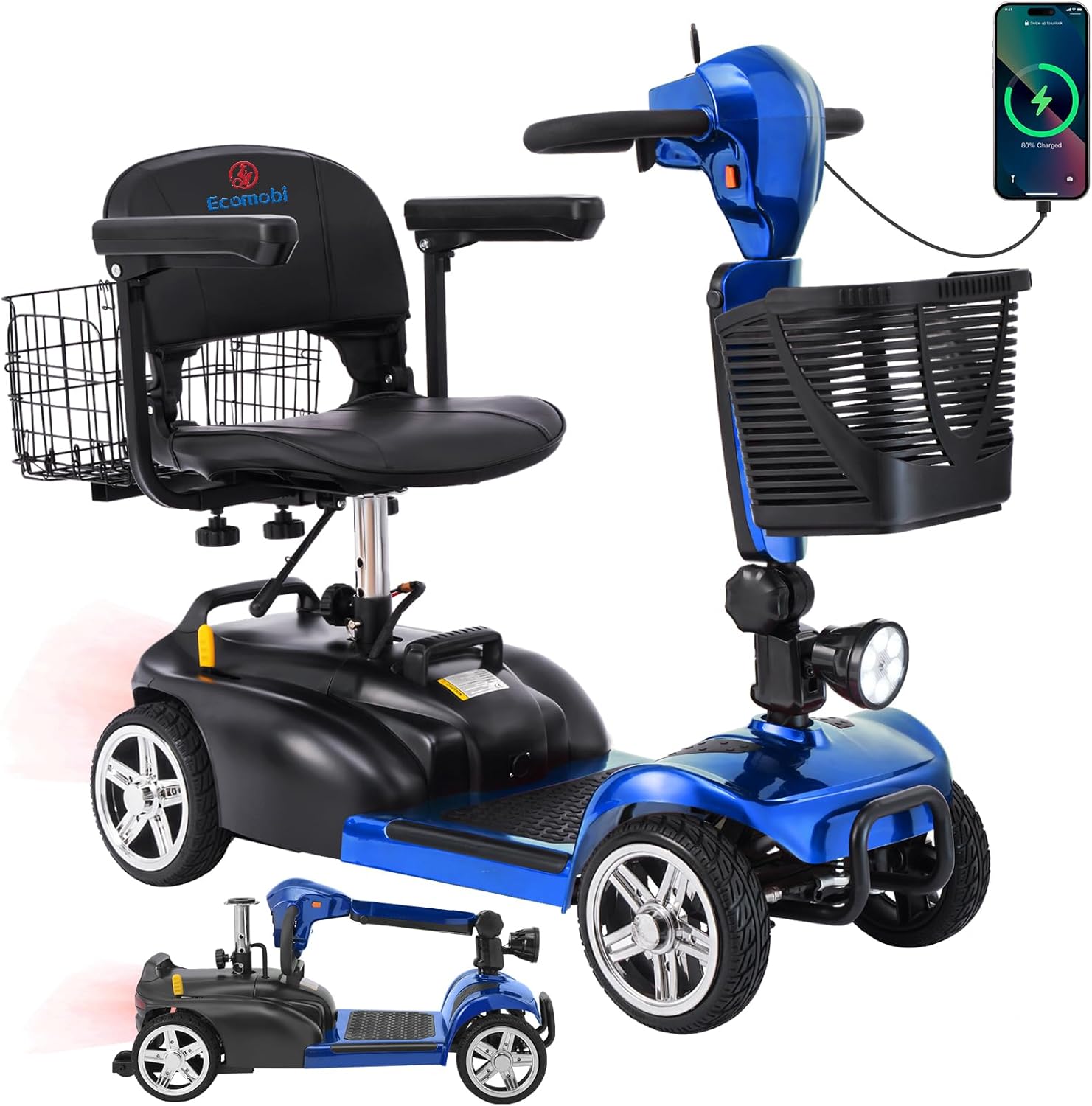 4 wheel mobility scooter for adults & seniors, 15–30 mile range, 350w, removable battery, compact 713-MGIFy-L._AC_SL1500