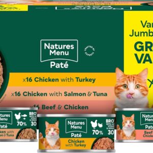 natures menu wet food for adult cats multipack paté 12 x 85g