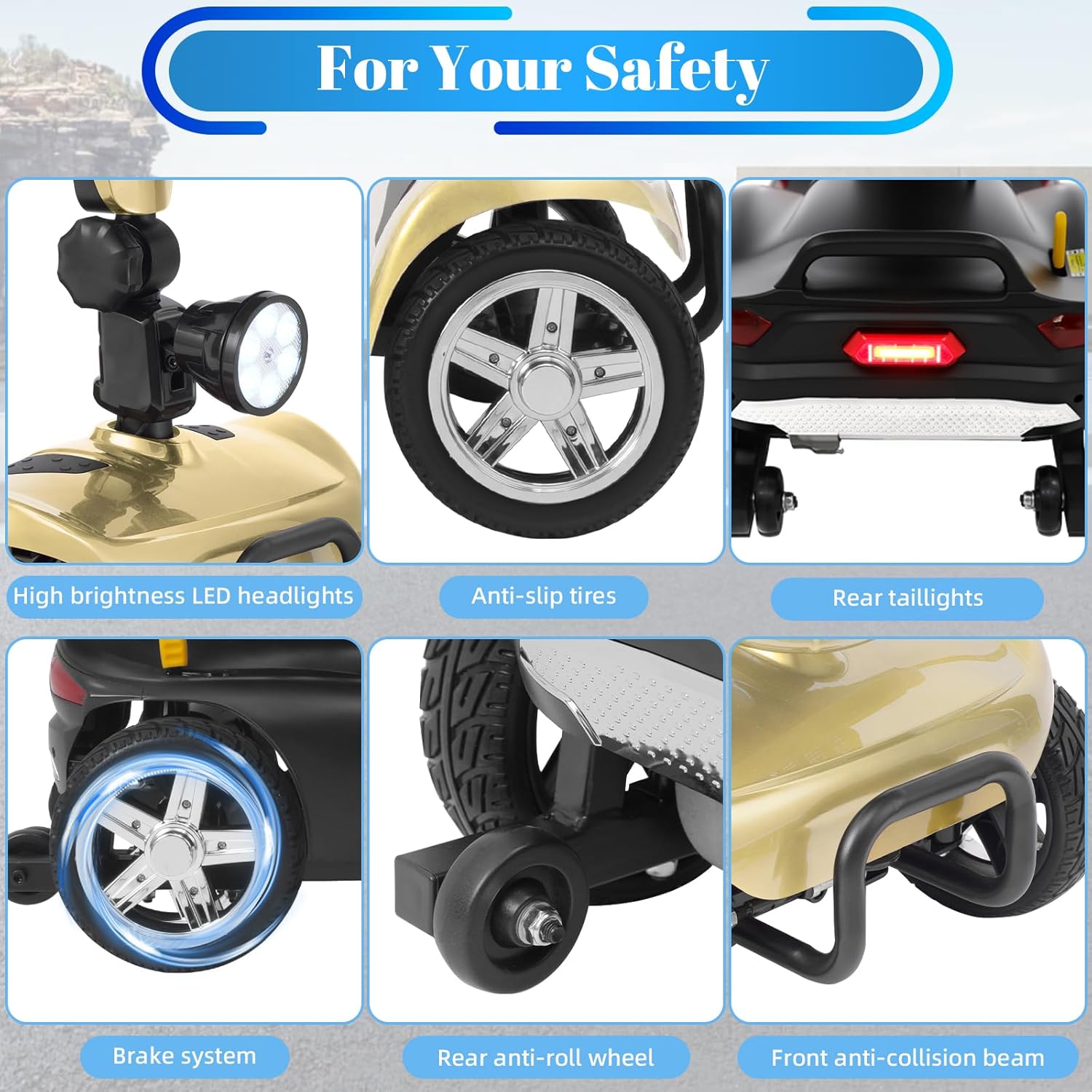 4 wheel mobility scooter for adults & seniors, 15–30 mile range, 350w, removable battery, compact 4 wheel mobility scooter for adults & seniors, 15–30 mile range, 350w, removable battery, compact