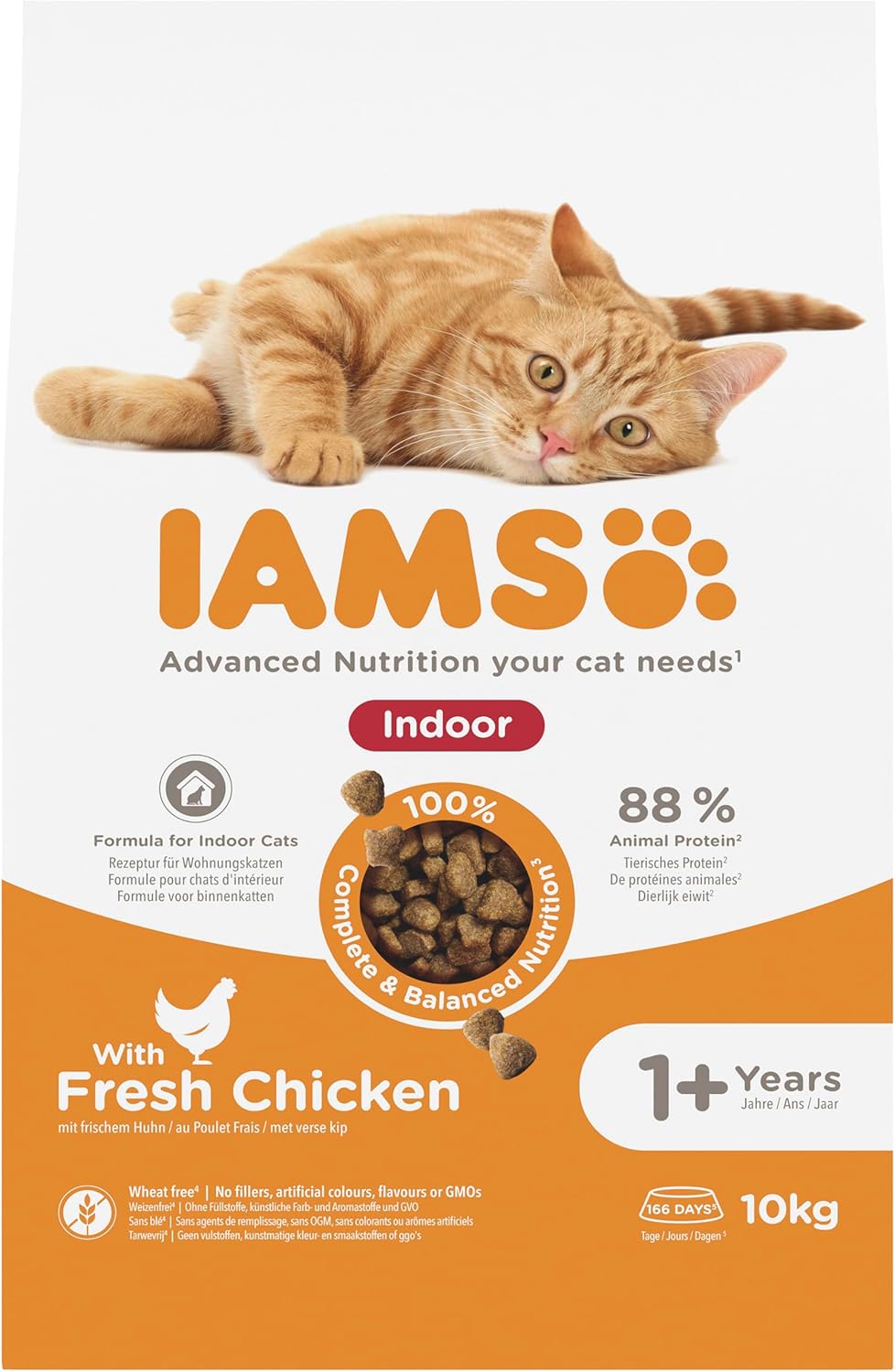 iams indoor complete dry cat food chicken 10kg litter odour control, hairballs & weight management iams indoor complete dry cat food chicken 10kg litter odour control, hairballs & weight management