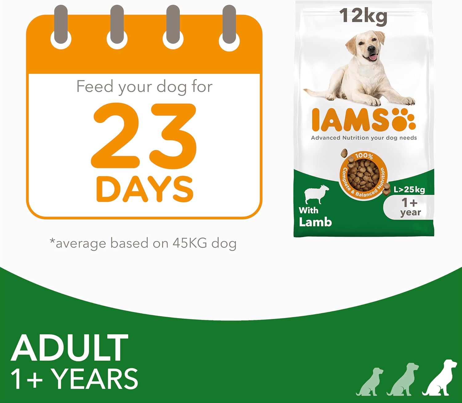 iams adult large complete dry dog food lamb 12kg with dentalcare system iams adult large complete dry dog food lamb 12kg with dentalcare system