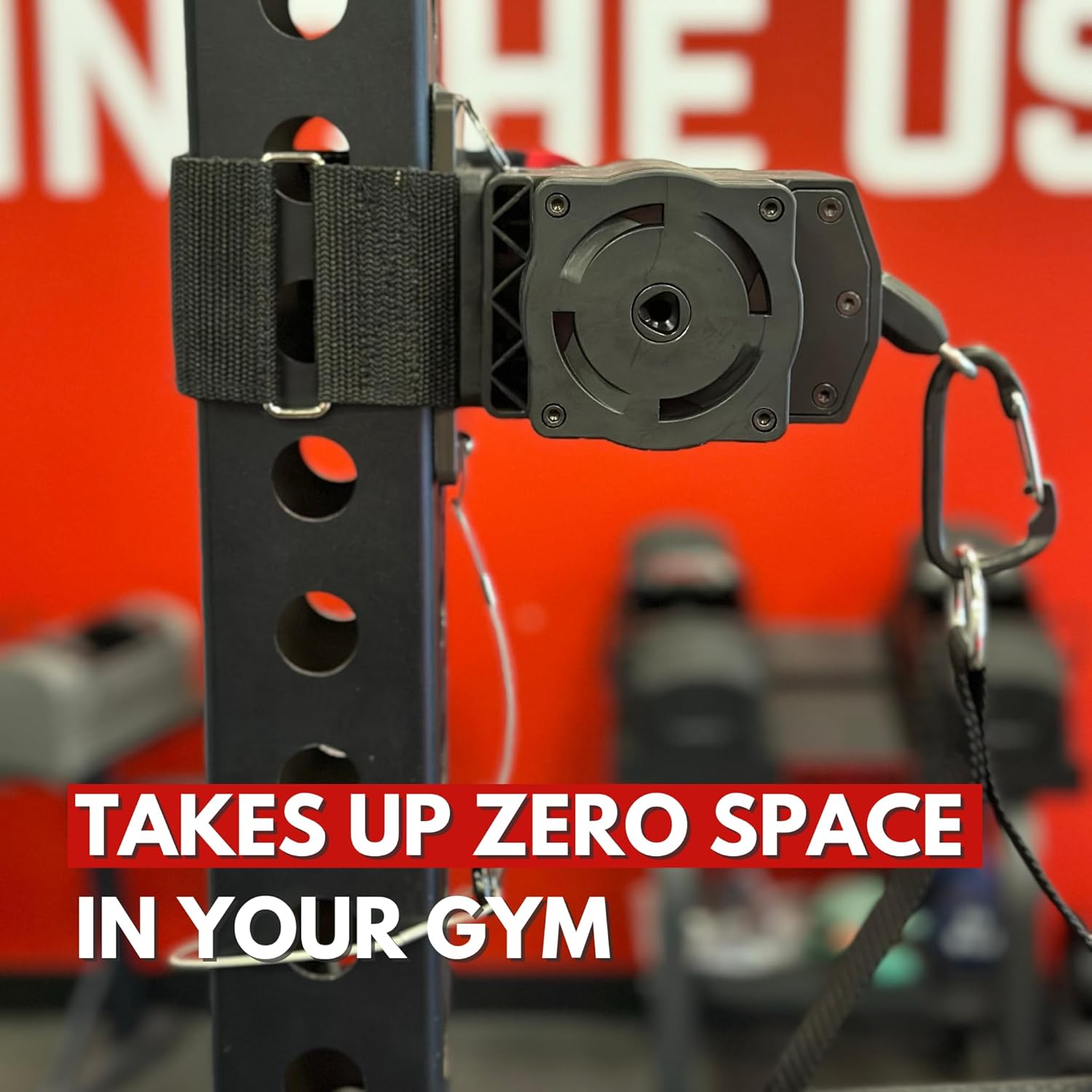 ancore pro home gym cable machine, portable full body workout, mount for squat rack or pole