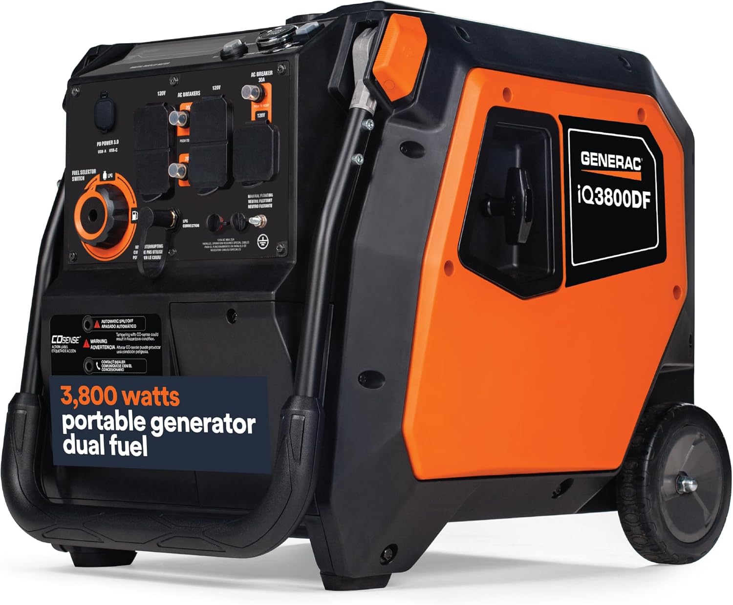 generac 3,300 watt gas powered portable inverter generator – lightweight and compact generac 3,300 watt gas powered portable inverter generator – lightweight and compact
