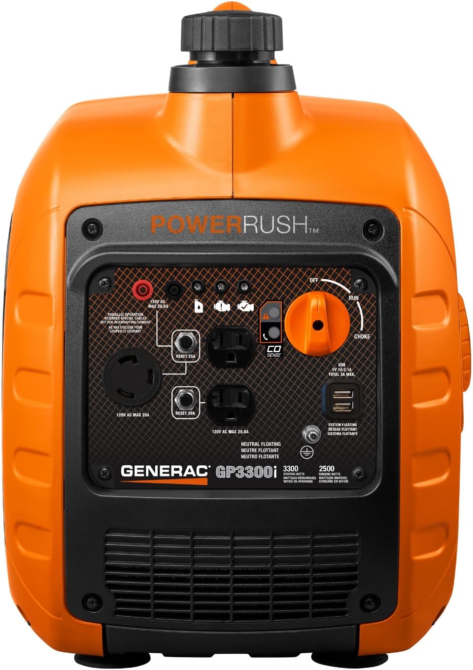 generac 3,300 watt gas powered portable inverter generator – lightweight and compact generac 3,300 watt gas powered portable inverter generator – lightweight and compact