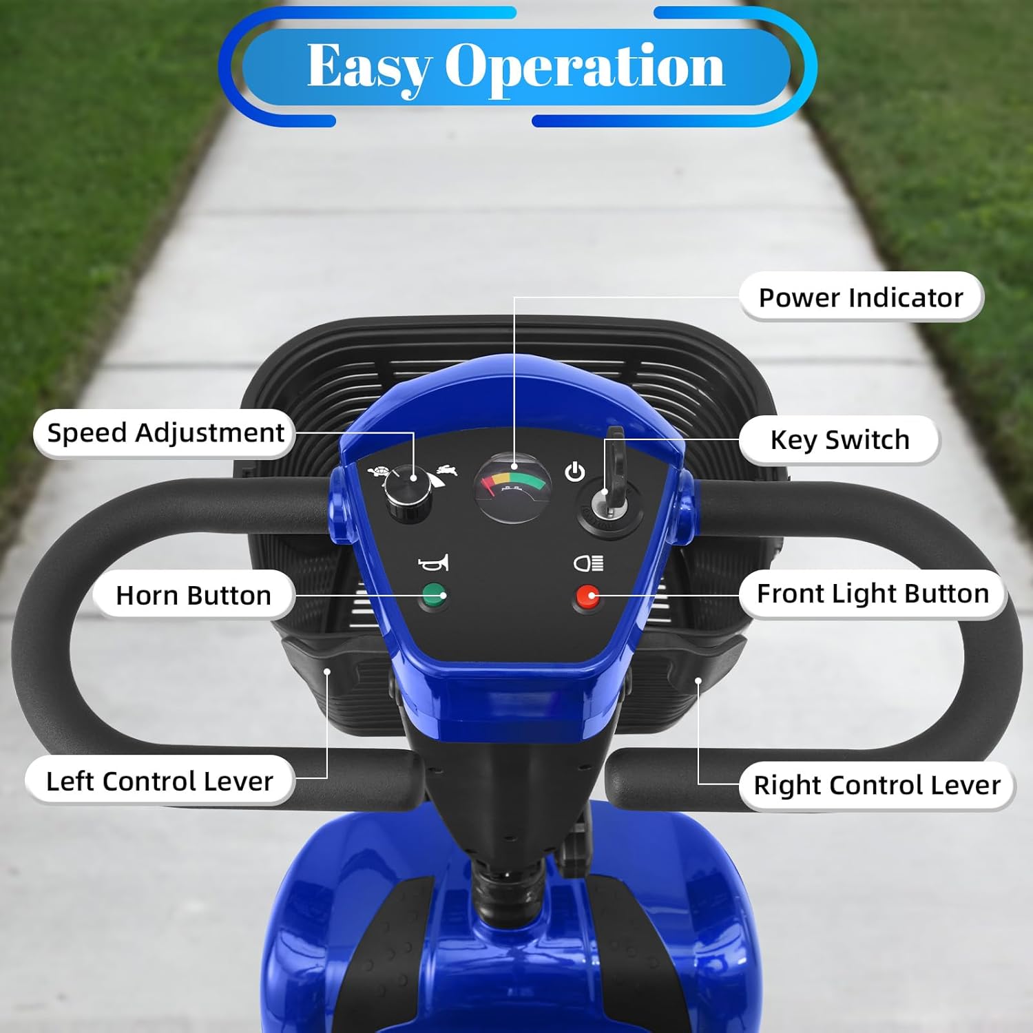 4 wheel mobility scooter for adults & seniors, 15–30 mile range, 350w, removable battery, compact 4 wheel mobility scooter for adults & seniors, 15–30 mile range, 350w, removable battery, compact