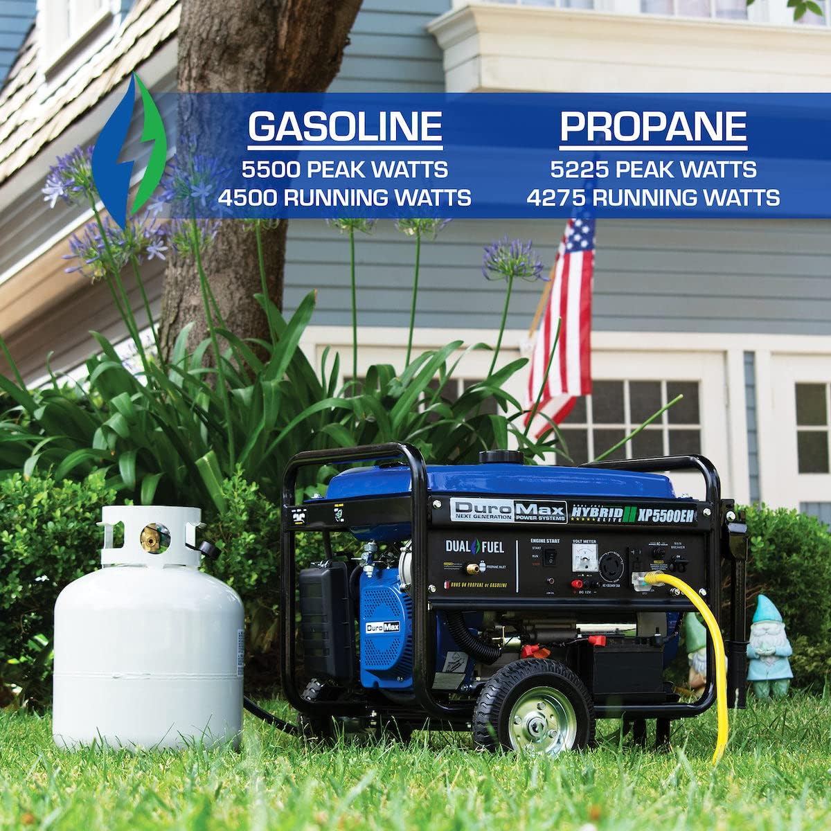 duromax xp13000eh 13,000 watt dual fuel portable generator – gas & propane, electric start duromax xp13000eh 13,000 watt dual fuel portable generator – gas & propane, electric start