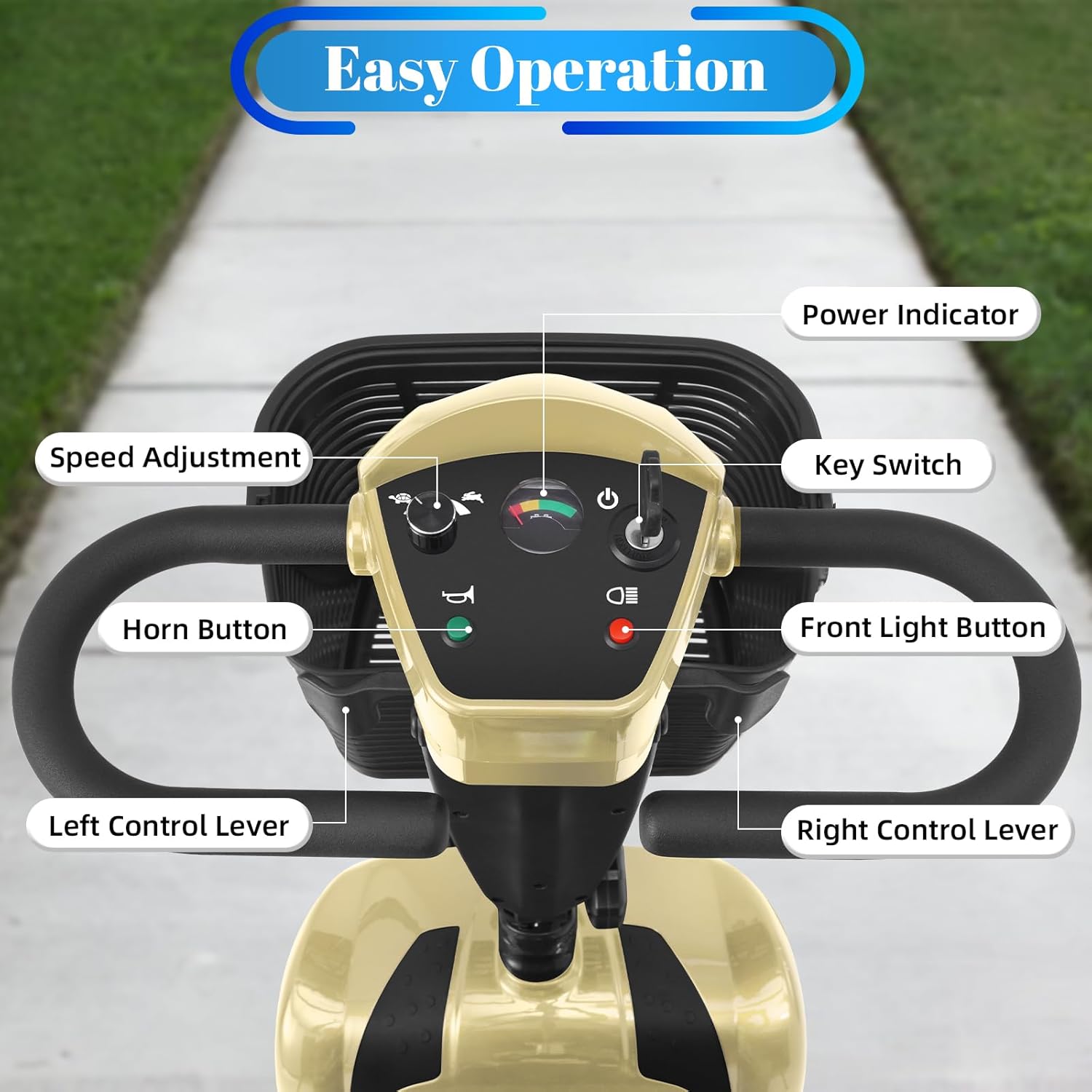 4 wheel mobility scooter for adults & seniors, 15–30 mile range, 350w, removable battery, compact 4 wheel mobility scooter for adults & seniors, 15–30 mile range, 350w, removable battery, compact