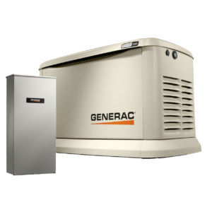 generac 24kw standby generator guardian wifi w/ 200 amp automatic transfer switch 72109 new