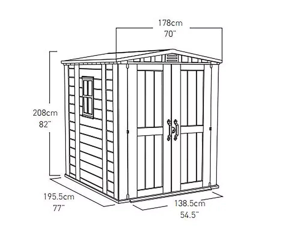keter factor 6x6 shed 1.78m x 1.95m keter factor 6x6 shed 1.78m x 1.95m
