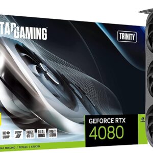 zotac gaming geforce rtx 4080 16gb trinity gddr6x 256 bit 22.4 gbps pcie 4.0 graphics card, icestorm 2.0 advanced cooling, spectra 2.0 rgb lighting, zt d40810d 10p
