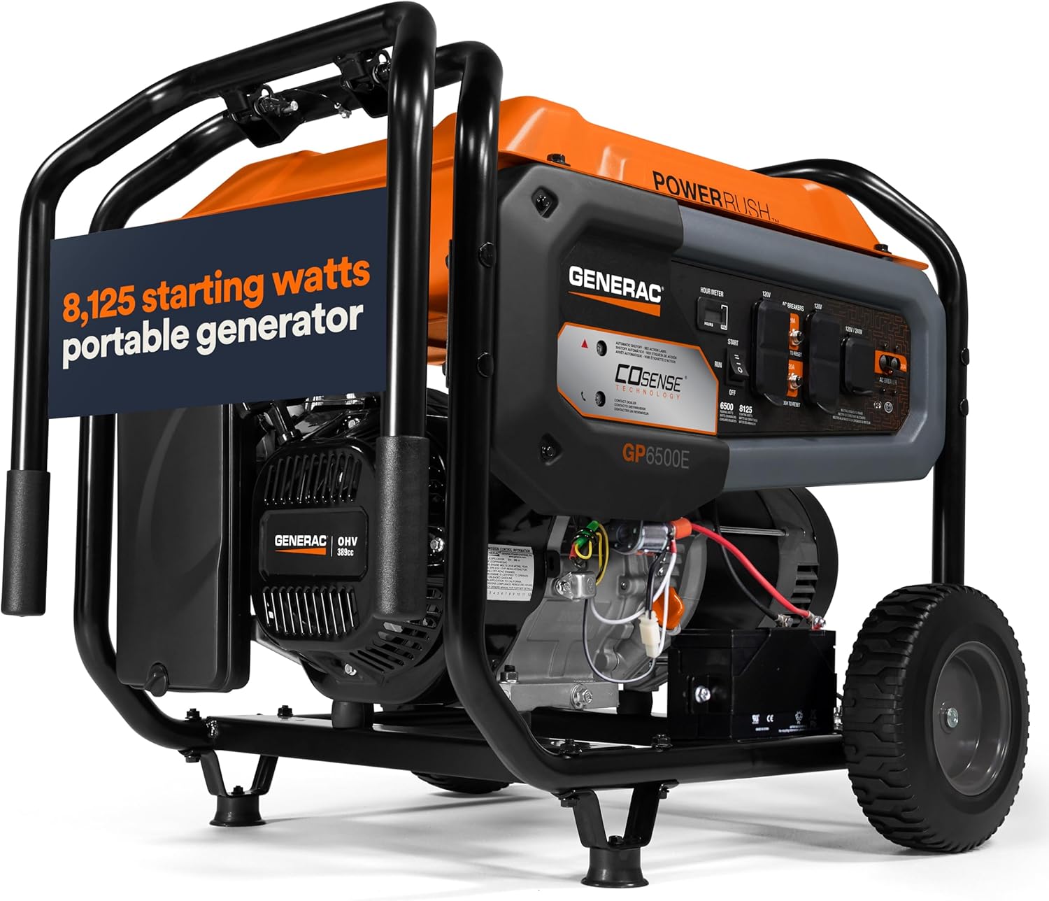 generac 8,125 starting watt portable gas generator – includes extension cord 819yXnwue7L._AC_SL1500