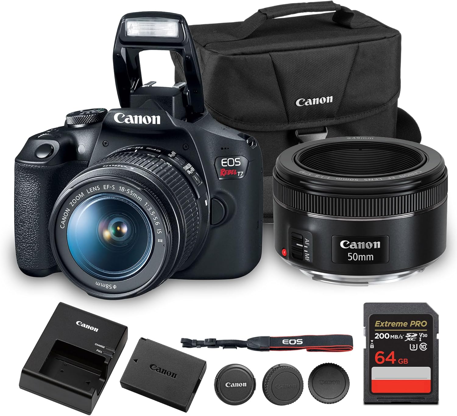 canon eos rebel t7 dslr camera with 18 55mm & 75 300mm lens kit 81TCOQt9VpL._AC_SL1500