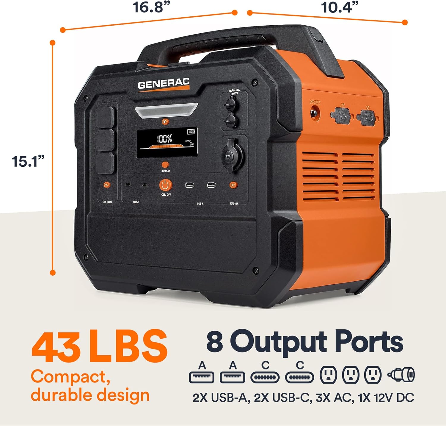 generac 2106wh portable power station with lithium ion battery – clean, emission generac 2106wh portable power station with lithium ion battery – clean, emission